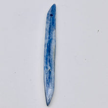 Load image into Gallery viewer, Kyanite 5.28g Spear Pendant Bead | 79x8x3mm | Blue Silver | 1 Bead |