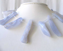 Load image into Gallery viewer, 810cts Natural Blue Chalcedony Bead Strand 110510H - PremiumBead Primary Image 1