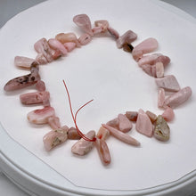 Load image into Gallery viewer, Pink Peruvian Opal 82g Varied Bead Strand | 15" | Pink | 43 Beads |