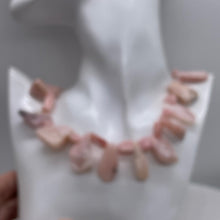 Load image into Gallery viewer, Pink Peruvian Opal 88g Varied Bead Strand | 15" | Pink | 37 Beads |