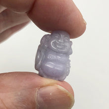Load image into Gallery viewer, 26.8cts Hand Carved Buddha Lavender Jade Pendant Bead | 21x15x9.5mm | Lavender - PremiumBead Alternate Image 9