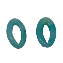 Load image into Gallery viewer, 2 Picture Frame Amazonite 20x12x4mm Oval Beads 9368A