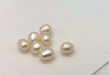 Load and play video in Gallery viewer, 7 Stunning Faceted 8x6mm to 5x7mm Pearls 000650