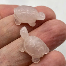 Load image into Gallery viewer, Rose Quartz Carved CharmingTurtle Animal Figurine | 21x12.5x8.5mm | Pink
