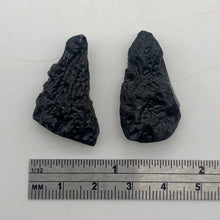 Load image into Gallery viewer, Meteor Fragments Pendant Beads | 9 grams | 2 Beads | Black | 31x16x8- 28x19x8mm - PremiumBead Alternate Image 4