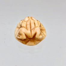 Load image into Gallery viewer, Poised Hand Carved Frog on Lily Pad Bone Bead | 1 Bead | 19x8mm | 7550 - PremiumBead Alternate Image 7
