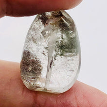 Load image into Gallery viewer, Lodalite Quartz Oval Pendant Bead | 27x24x14 mm | Clear Included | 1 Bead |