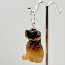 Load image into Gallery viewer, Tiger Eye Dog Pendant Necklace | Semi Precious Stone Jewelry | Sterling Silver |