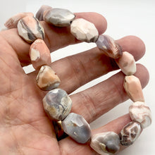 Load image into Gallery viewer, Botswana Agate Faceted Strand | 25x17x11 to 13x12x9mm | Pink | Nugget | 21 Bds | - PremiumBead Alternate Image 7