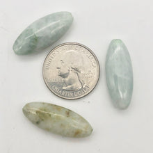 Load image into Gallery viewer, Rare! 3 Carved Natural Burmese Jade 30x11x7mm Beads | 30x11x7mm | multi-Hue - PremiumBead Alternate Image 7