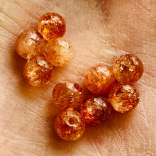 Load image into Gallery viewer, Sunstone Strand Round Beads | 4 mm | Orange | 98 Beads |
