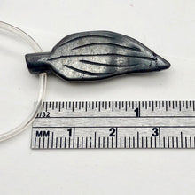Load image into Gallery viewer, Hematite Carved Leaf Bead Strand | 30x12x4mm | Black | 13 Beads |