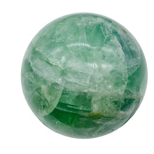 Load image into Gallery viewer, Fluorite Scry Sphere Round | 2 1/4" | Green/Clear | 1 Crystal Sphere |