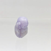 Load image into Gallery viewer, 25cts Hand Carved Buddha Lavender Jade Pendant Bead | 21x14x9mm | Lavender - PremiumBead Alternate Image 4