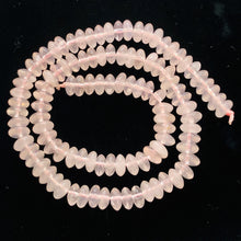 Load image into Gallery viewer, Rose Quartz 8" Strand Rondell | 8x4 mm | Pink |50 Beads |