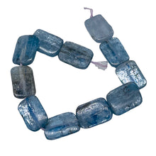 Load image into Gallery viewer, Shimmering! Blue Kyanite Rectangle Beads 10653HS