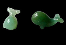 Load image into Gallery viewer, Splash 2 Adorable Green Aventurine Whale Animal Beads | 20x13x11mm | Green