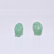 Load image into Gallery viewer, 2 Aventurine Hand Carved Bison / Buffalo Beads | 22x14.5x9mm | Green - PremiumBead Alternate Image 10