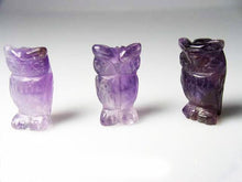 Load image into Gallery viewer, 2 Wisdom Carved Amethyst Owl Beads - PremiumBead Alternate Image 10