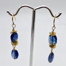 Load image into Gallery viewer, Stunning AAA Blue Kyanite 14Kgf Earrings, 1 13/16" (Long), Blue 310834 - PremiumBead Alternate Image 5