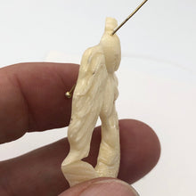 Load image into Gallery viewer, carved-mermaid-with-wind-blown-hair-bead-54x37x6mm Alternate Image 6