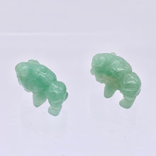 Load image into Gallery viewer, 2 Aventurine Hand Carved Bison / Buffalo Beads | 22x14.5x9mm | Green - PremiumBead Alternate Image 8