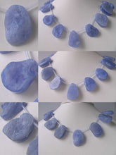 Load image into Gallery viewer, Druzy Blue Chalcedony Briolette Bead Strand 109392I - PremiumBead Alternate Image 4