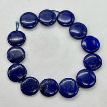 Load image into Gallery viewer, Exquisite Natural Lapis 16mm Coin Bead 8 inch Strand 9345HS