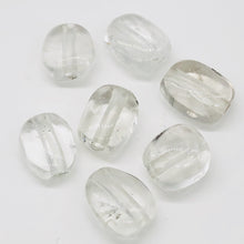Load image into Gallery viewer, Lodalite Quartz Oval Pendant Beads| 26x15 to 24x15 mm | Clear Included | 1 Bead|