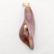 Load image into Gallery viewer, Fancy Jasper Calla Lily 14K Gold Filled Flower Pendant |1 3/4" Long | Red |
