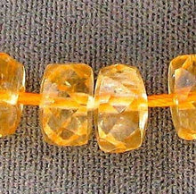 Load image into Gallery viewer, 2 Sparkling Warm Citrine Faceted Wheel Beads 006746 - PremiumBead Primary Image 1
