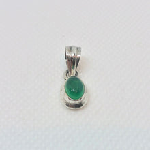 Load image into Gallery viewer, Adorable! Green Onyx & Silver Pendant! 10541 - PremiumBead Alternate Image 3