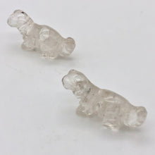 Load image into Gallery viewer, Dinosaur 2 Carved Quartz Diplodocus Beads | 25x11.5x7.5mm | Clear - PremiumBead Alternate Image 6