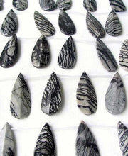 Load image into Gallery viewer, 1 Picasso Jasper Ridged Briolette Pendant Bead 8910 - PremiumBead Primary Image 1
