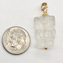 Load image into Gallery viewer, Quartz Owl Pendant Necklace | Semi Precious Stone Jewelry | 14k gf Pendant - PremiumBead Alternate Image 7