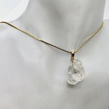 Load image into Gallery viewer, Ribbit! Natural Quartz Frog 22K Vermeil Pendant 509266QZG