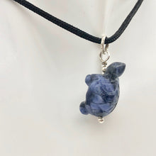 Load image into Gallery viewer, Charming! Sodalite Turtle &amp; Silver Pendant - PremiumBead Alternate Image 6
