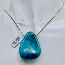 Load image into Gallery viewer, Chrysocolla Free Form Pendant Bead | 40x29x16mm | Blue | 26g | 1 Pendant Bead |