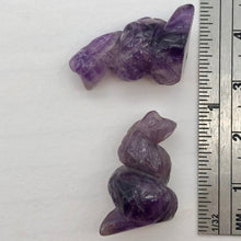 Load image into Gallery viewer, Charmer Carved Amethyst Snake Serpent Beads | 20x11x7mm | Purple