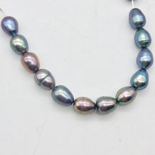 Load image into Gallery viewer, Lavender, Blue, Pink Peacock Satin 16" FW Pearl Strand, 10x6.5 to 8x6mm - PremiumBead Alternate Image 6