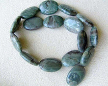 Load image into Gallery viewer, 1 Slate Green Oregon Jasper Oval Pendant Bead 7542 - PremiumBead Alternate Image 3