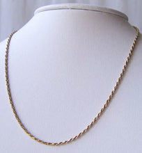 Load image into Gallery viewer, Italian Vermeil 1.5mm Rope Chain 16" Necklace 10024A - PremiumBead Alternate Image 2