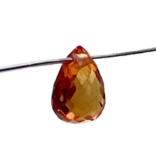 Load image into Gallery viewer, Sapphire, Faceted Padparadscha .47ct Briolette | 5x3.5mm | Orange | 1 Bead |