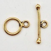 Load image into Gallery viewer, 22Kt Vermeil toggle Clasps! ~1 Set~ 1715 - PremiumBead Alternate Image 2