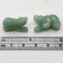 Load image into Gallery viewer, Roar Hand Carved Natural Aventurine Bear Figurine | 13x18x7mm | Green