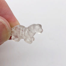 Load image into Gallery viewer, Dinosaur Carved Quartz Diplodocus Figurine | 25x11.5x7.5mm | Clear - PremiumBead Primary Image 1