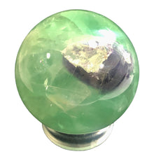 Load image into Gallery viewer, Fluorite Scry Sphere Round | 2" | Green/Red | 1 Sphere