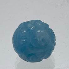 Load image into Gallery viewer, Aquamarine AAA Intricately Carved Round Bead | 12mm | Blue | 1 Bead |