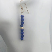Load image into Gallery viewer, Natural AAA Lapis with 14K Rose Gold Filled Earrings | 2"Long | Blue |
