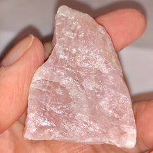 Load image into Gallery viewer, Rose Quartz Crystal Specimen - Three Sided Pyramid 46 Grams